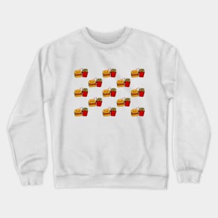 Cute Burger And Fries Crewneck Sweatshirt